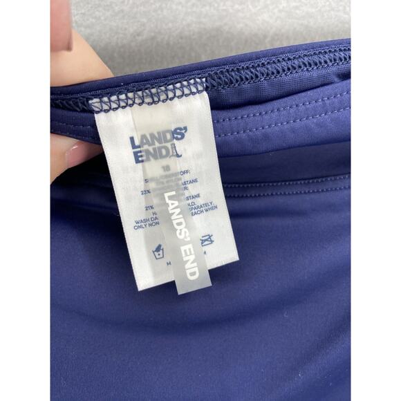 NWT Lands End Swim Bottom Womens Sz XL (18) Navy Blue High Waist Slimming $36 - Picture 7 of 9